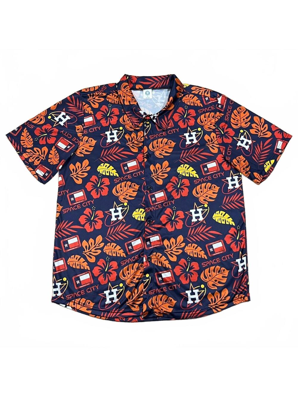 Houston Astros Space City Hawaiian SGA Shirt Size XL